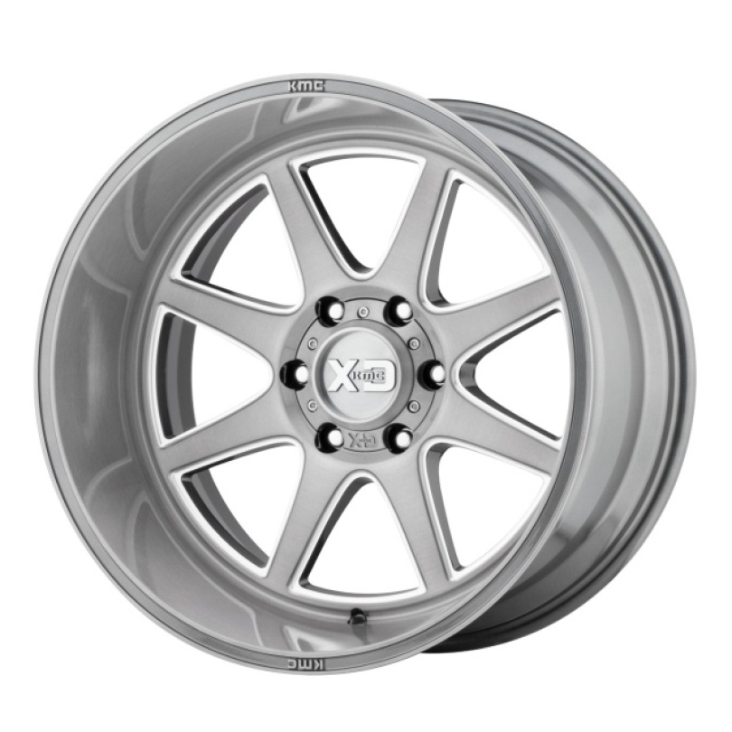 XD Series Pike 20X10 ET-18 5x127 71.50 Titanium Brushed Milled Fälg