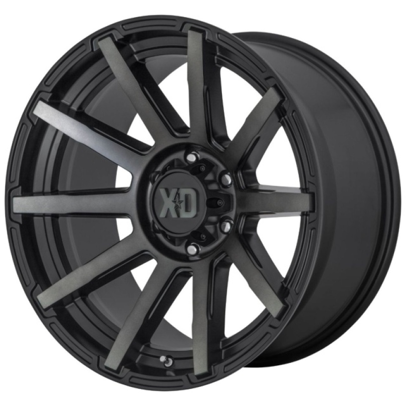 XD Series Outbreak 20X10 ET-18 5x127 71.50 Satin Black W/ Gray Tint Fälg