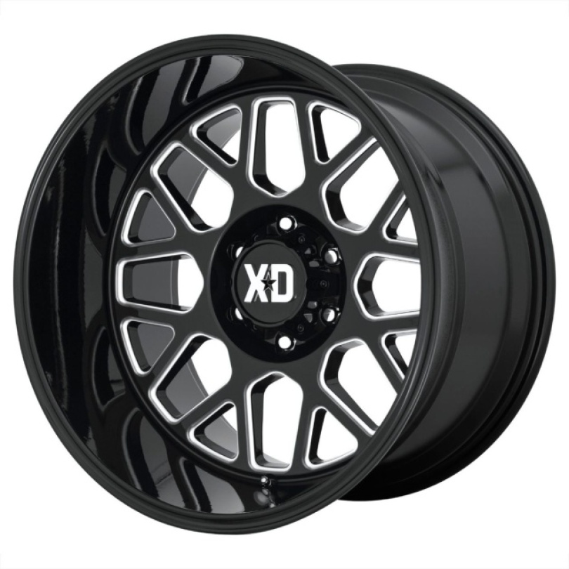 XD Series Grenade 2 20X10 ET-18 5x127 71.50 Gloss Black Milled Fälg