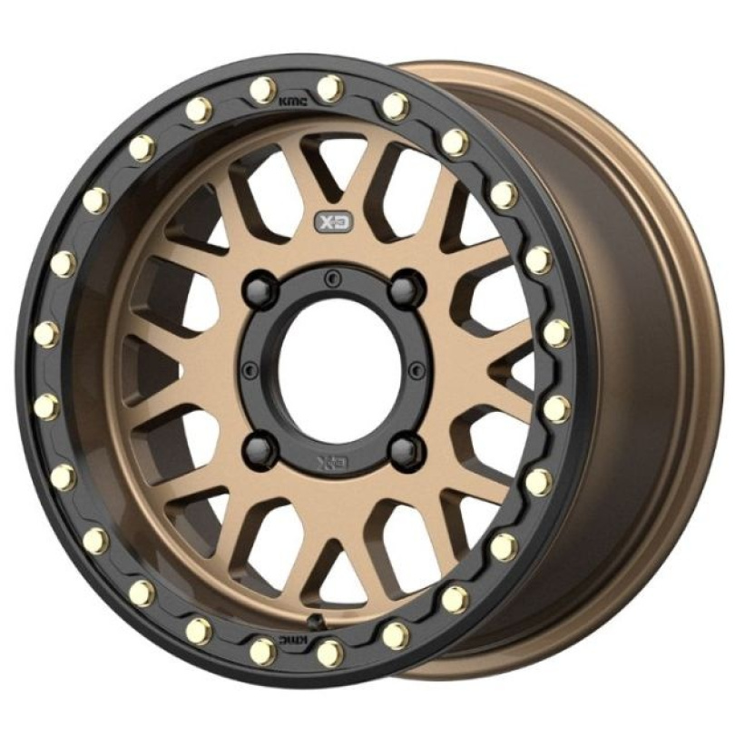 XD Powersports Grenade Beadlock 15X6 ET38 4X137 112.00 Satin Bronze Fälg