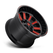 wlp-D62115800437 Fuel 1PC Hardline 15X8 ET-18 5x114.3/120.7 72.56 Gloss Black Red Tinted Clear (2)