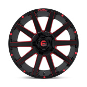 wlp-D64320001847 Fuel 1PC Contra 20X10 ET-18 8X180 124.20 Gloss Black Red Tinted Clear (3)