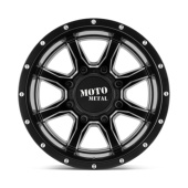 wlp-MO995208827198N Moto Metal Mo995 20X8.25 ET-198 8X200 142.00 Satin Black Milled - Rear (2)